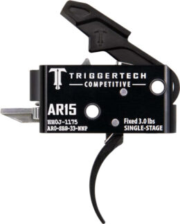 TRIGGERTECH AR-15 SINGLE STAGE - BLACK COMPETITIVE PRO CURVED