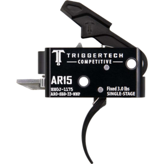 TRIGGERTECH AR-15 SINGLE STAGE - BLACK COMPETITIVE PRO CURVED