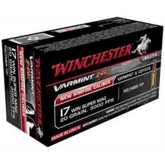 WINCHESTER VARMINT HV 17 WSM - 20GR V-MAX 50RD 10BX/CS