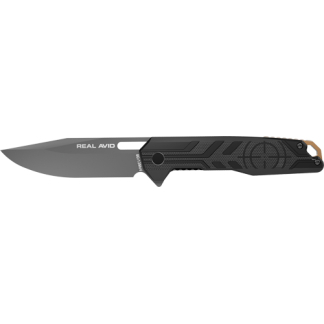 REAL AVID RAV-7 KNIFE ASSISTED - FOLDING 3.25" BLADE GRAY ALUM.