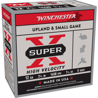 WINCHESTER SUPER-X 12GA 2.75" - 1-1/4OZ #5 1450FPS 25RD 10BX/C