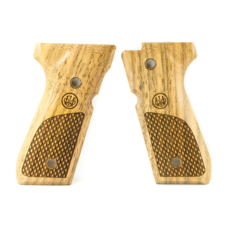 BERETTA GRIPS 92 96 WOOD OVAL CHKRNG