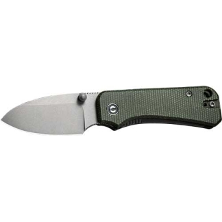 CIVIVI KNIFE BABY BANTER 2.34" - GREEN MICARTA/GRAY STNWSH