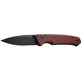 CIVIVI KNIFE ALTUS 2.97" - BURGUNDY G10/BLK STNWSH BLADE