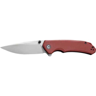CIVIVI KNIFE BRAZEN 3.46" - BURGUNDY G10/STONEWASHED