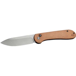 CIVIVI KNIFE ELEMENTUM 3.47" - BROWN MICARTA/GRAY STONEWASHED