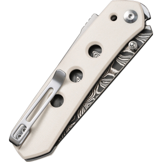 CIVIVI KNIFE VISION FG 3.54" - IVORY G-10/DAMASCUS BLADE