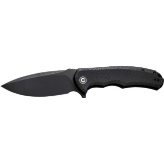 CIVIVI KNIFE PRAXIS 3.75" BLK - COARSE MICARTA/BLK STONEWASHE
