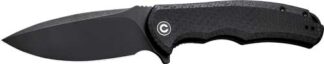 CIVIVI KNIFE PRAXIS 3.75" BLK - COARSE MICARTA/BLK STONEWASHE