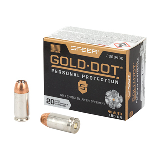 SPR GOLD DOT 45ACP 185GR HP 20/200