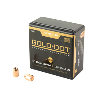 SPR GOLD DOT .400 165GR HP 100CT
