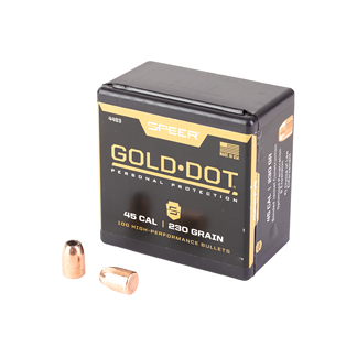 SPR GOLD DOT .451 230GR HP 100CT