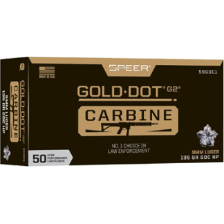 SPEER GOLD DOT 9MM 135GR HP 50/1000