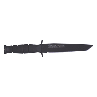 S&W KNIFE OPS SURVIVAL W/TANTO - 6" FIXED BLADE BLACKENED S/S