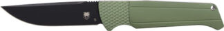 COBRATEC VIPER AUTO FOLDER - 3.12" OD GREEN/STN D2 BLK BLD