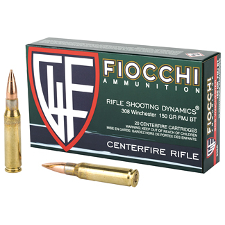 FIOCCHI 308WIN 150GR FMJBT 20/200