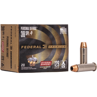 FED HYDRA-SHOK 38+P 129GR HP 20/500