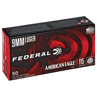 FED AM EAGLE 9MM 115GR FMJ 50/1000