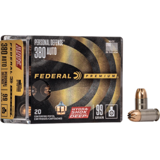 FED HYDRA-SHOK DEEP 380AUTO 99GR 20