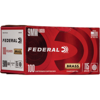 FED CHAMP 9MM 115GR FMJ 100/500