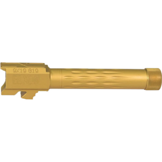 FAXON FITS GLOCK 19 BARREL 9MM - FLAME FLUTED THREADED TIN