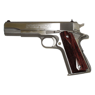 COLT GOVERNMENT SERIES 70 - 45ACP STAINLESS FS WOOD GRIPS