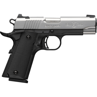 BROWNING 1911-380 STAINLESS - 380ACP 3.58"COMP 8RD BLK/SS