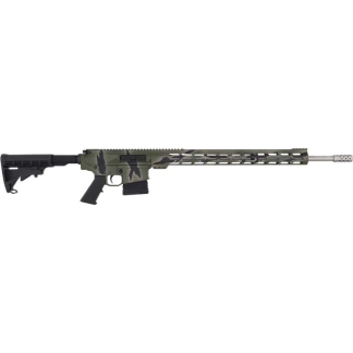 GLFA AR10 RIFLE 243 WIN - 24" S/S BBL 5-RD PURSUIT GRN