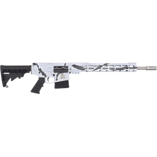 GLFA AR10 RIFLE 6.5CM 20" S/S - BBL 10-SHOT PURSUIT SNOW CAMO