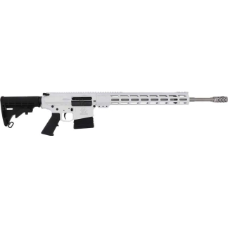 GLFA AR10 RIFLE 6.5CM 20" S/S - BBL 10-SHOT WHITE