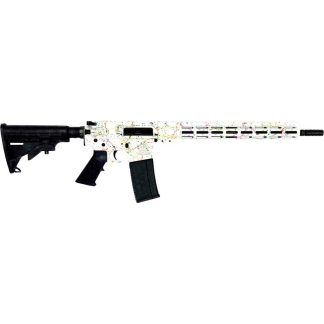 GLFA AR15 SPLATTER 223 WYLDE - 16" NIT BBL WHITE
