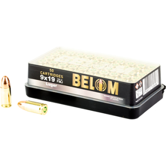 BELOM 9MM 124GR FMJ BRASS 50/1000