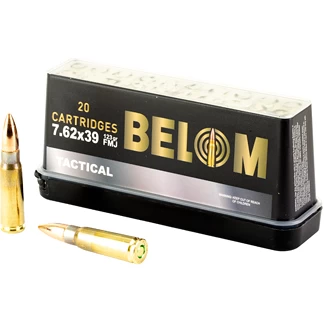 BELOM 7.62X39 BRASS 123GR FMJ 20/480