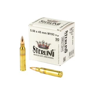 STERLING 5.56 M193 55GR FMJ 30/1500