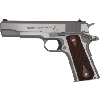 COLT GOVERNMENT 1911 45ACP 5" - 7RD STAINLESS ROSEWOOD