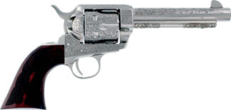 CIMARRON BUFFALO BILL CODY - 357MAG 5.5" ENGRAVED NICKEL