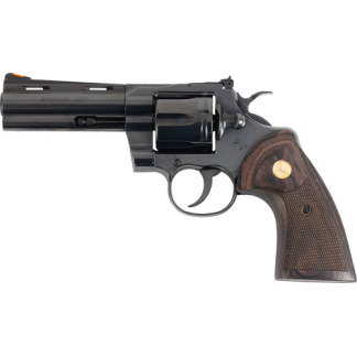 COLT PYTHON 357MAG 4.25" 6RD - BLUED WALNUT GOLD MEDALLION