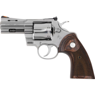 COLT PYTHON 357MAG 3" 6RD - STAINLESS WALNUT GRIPS