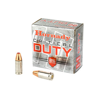HRNDY 9MM+P 124GR CRT DUTY 25/250