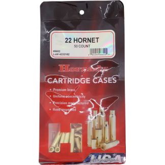 HORNADY UNPRIMED CASES 22 - HORNET 50 PACK 5PK/CS