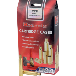 HORNADY UNPRIMED CASES 220 - SWIFT 50 PACK 5PK/CS
