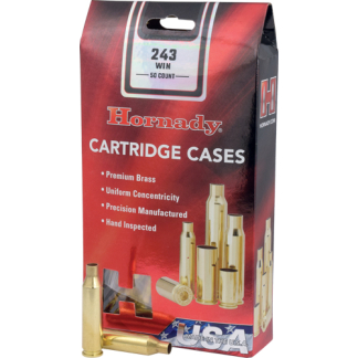HORNADY UNPRIMED CASES 243 WIN - 50 PACK 5PK/CS