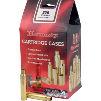 HORNADY UNPRIMED CASES 338 WIN - MAG 50 PACK 5PK/CS