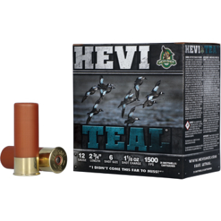HEVI TEAL 12GA 2.75" #6 25/250