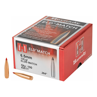 HRNDY ELD-M 6.5MM .264 130GR 100CT
