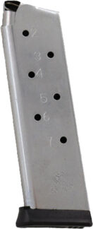 METALFORM MAGAZINE 1911 GOVT. - 45ACP 7RD S/S REMOVABLE BASE