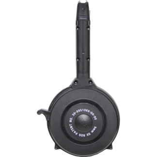 IVER JOHNSON MAGAZINE POLYMER - FITS GLOCK 9MM 50RD DRUM BLK