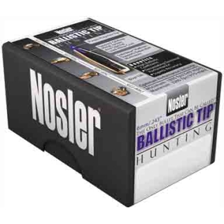 NOSLER BULLETS 6MM .243 - 80GR BALLISTIC TIP 100CT