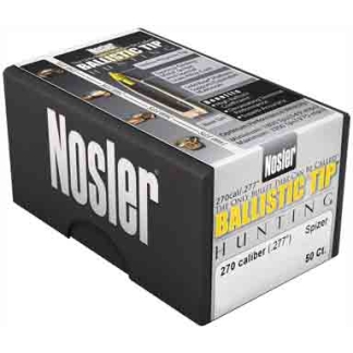 NOSLER BULLETS 270 CAL .277 - 140GR BALLISTIC TIP 50CT