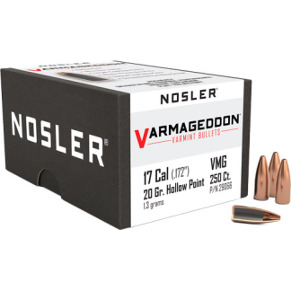 NOSLER BULLETS 17 CAL .172 - 20GR VARMAGEDDON FBHP 250CT